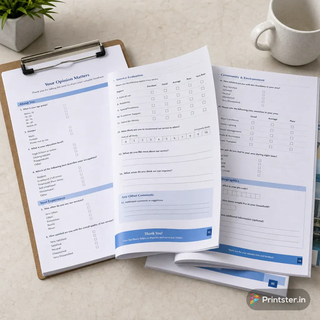 Survey & Questionnaire Printing gallery image 1